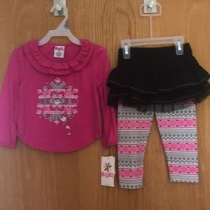 NEW w tags snowflake 2pc outfit w tutu sz 24 month